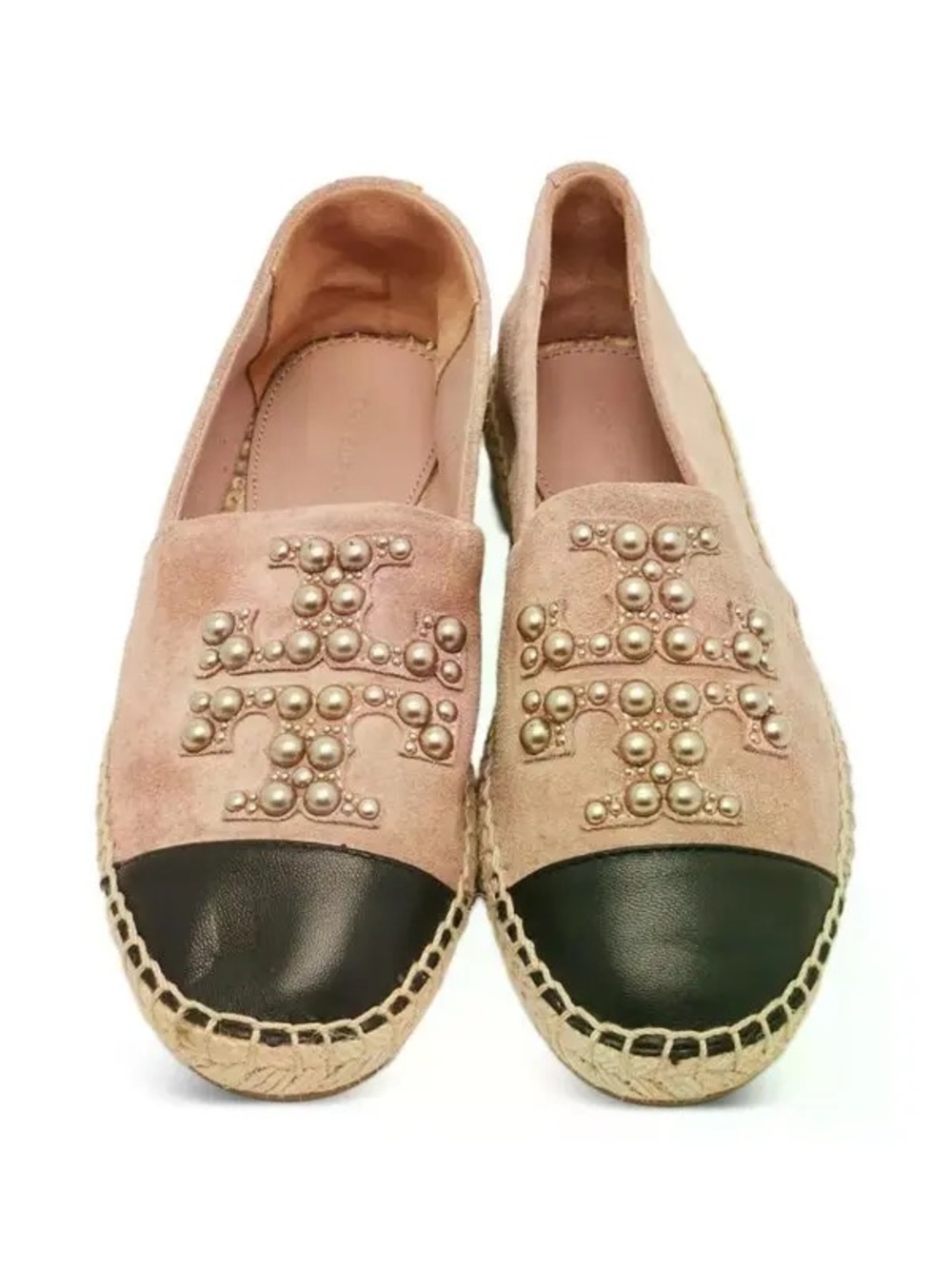 Tory Burch Blush Pink Suede Espadrilles Size 10.5